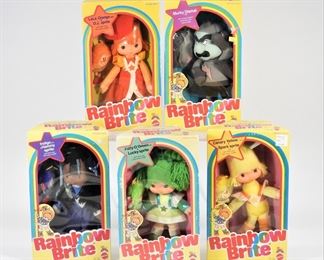 2: 5PC 1983 Mattel Rainbow Brite 9" Plush MISB Group