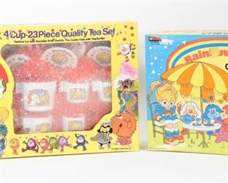 7: Two 1985 Rainbow Brite Tea Service Play Sets MIB