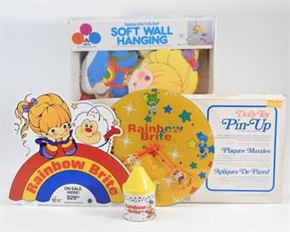 12: Rainbow Brite Display Sign Wall Plush Clock Group