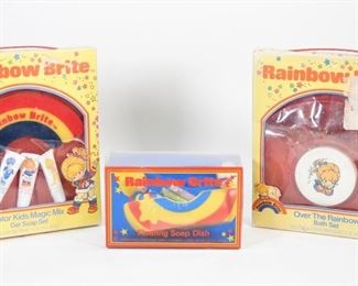 18: 3PC 1983 Rainbow Brite Bath Soap Novelty Group