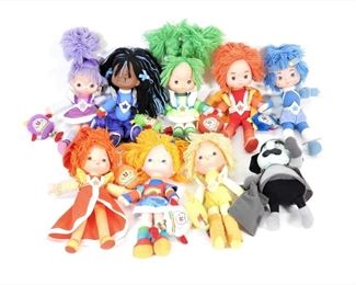 20: 9PC 1983 Mattel Rainbow Brite 9" Plush Group