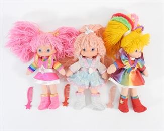 32: 3PC 1983 Mattel Rainbow Brite Dress-Up Plush Group