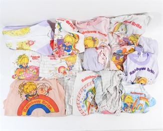 33: 17PC 1983 Rainbow Brite Pajama Night Gown Group