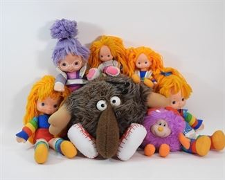 39: 7PC 1983 Mattel Rainbow Brite Vintage Plush Group