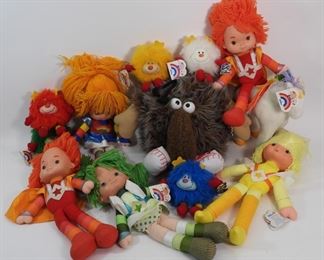 55: 12PC 1983 Emotions Rainbow Brite Plush Toy Group