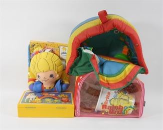 64: 4PC Rainbow Brite Carrier Beach Playset Toy Group