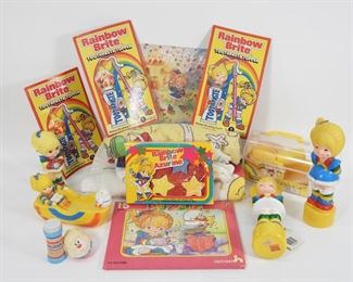 80: Vintage Rainbow Brite Bath Toothpaste Towels Toys