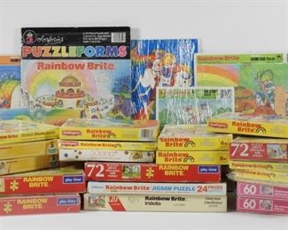 83: 25PC Vintage Rainbow Brite Toy Puzzle Collection