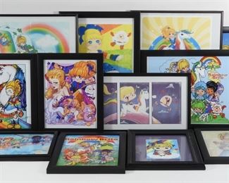 95: 13 Rainbow Brite Framed Poster Fan Art Collection