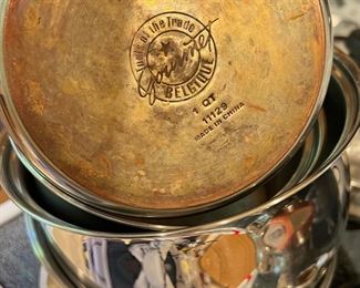 Assortment of Tools of the Trade Gourmet Belgique Pans