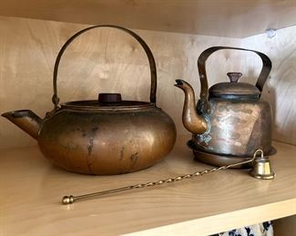 Two Copper Teapots