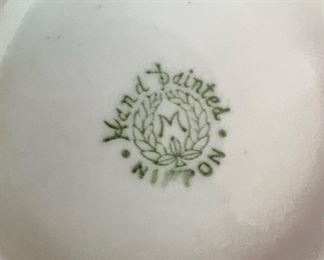 Set of 3 Hand Painted Nippon Teacups and Saucers