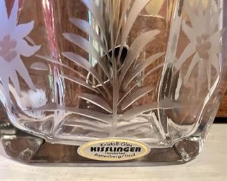 Hisslinger Crystal Sugar Bowl with Spout