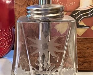 Hisslinger Crystal Sugar Bowl with Spout