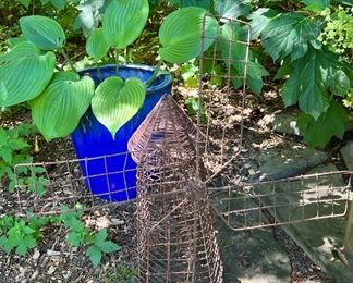 Wire Windmill Outdoor Decor