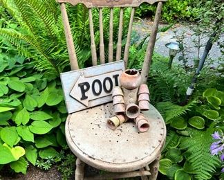 Flower Pot Person Outdoor Decor