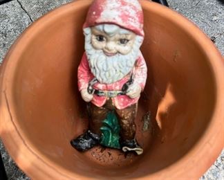 Assortment of Outdoor Decor and Planters