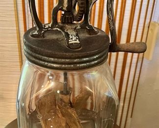 Glass Jar Butter Churner