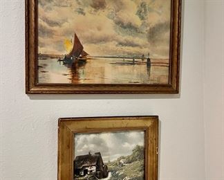 1874-1950 Fritz Zimmer, 1848-1909 Seascape by George Herbert McCord