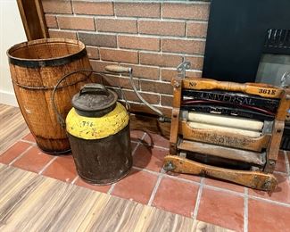 Horse Shoe Brand Universal Water Board, Galvanized Metal Milk Can