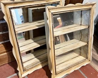 Wall Mount Mirrored Display Shelf