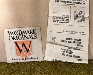 Pair of Green Upholstered Woodmark Originals Arm Chairs