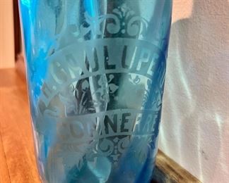 Blue Seltzer Bottle