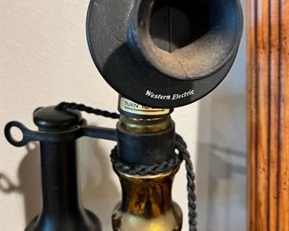 Western Electric Jim Beam Candlestick Telephone Decanter