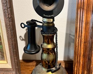 Western Electric Jim Beam Candlestick Telephone Decanter
