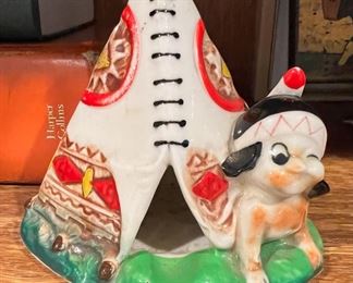 1950's Native Teepee Ashtray/Incense Cone Tray