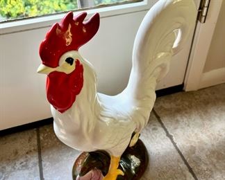 Ceramic Rooster Statue