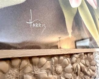 Framed Floral Print by Harris