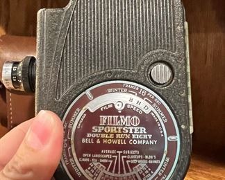 1930's Bell & Howell Filmo Sportster Double Run Eight 8mm Movie Camera