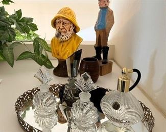 Vintage perfume Bottles & Old Salt Sea Captain