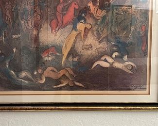 Marc Chagall Framed lithograph