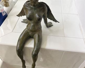Bronze Angel Figure 