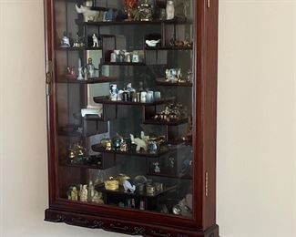 Chinese Wall Hanging Curio Shelf 