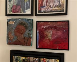 Signed Abstract Paintings 