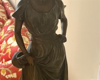 Bronze Signed L. MAURASSI Figural Sculpture 
