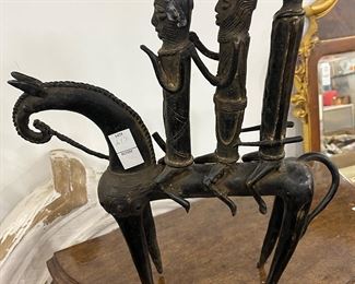 African Statue Metal 