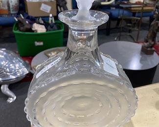 Lalique Crystal Decanter 