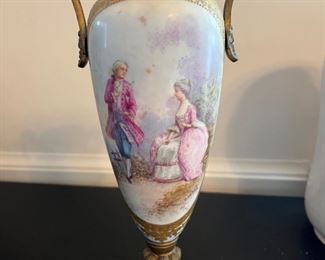 French Antique ornate vase