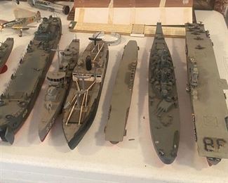 Military ships and Air Craft Carriers