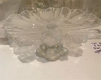 Vintage Mikasa Satin Glass Tray