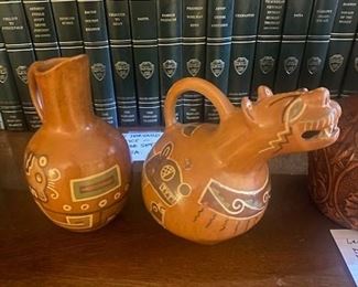 Pitchers Pottery from Lapaz Bolivia