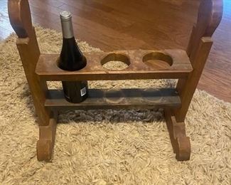 Rustic Wine Bottle Holder