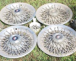 40 - 4 pc. Set of Buick Hubcaps 15" round
