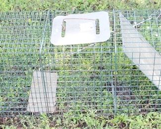 51 - Metal Animal Cage/Trap 11" x 32" x 13"
