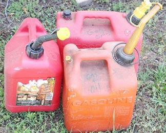 58 - 3 pc. Lot of Assorted Gas Cans
