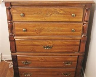 119 - 5-Drawer Dresser 36" x 17" x 46"
